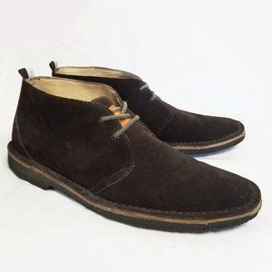 Coach Anthony Mens Dark Brown Suede Leather Chukka Shoes Boots 9M